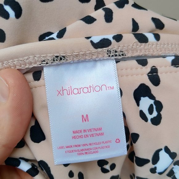 Xhilaration Animal Print Bikini Bottoms High Leg Scoop Waist NWT Leopard - Picture 8 of 10